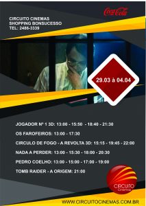 Programação Semanal Guarulhos 29-03 a 04-04